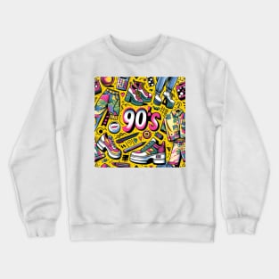 Retro 90s Vibe - Vintage Style Fashion Tee Crewneck Sweatshirt